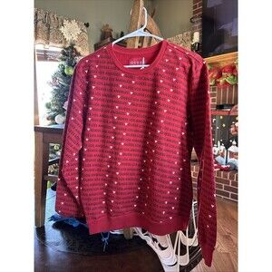 Vintage Guess Jeans USA Sweatshirt Womens Medium M Red Y2K Crewneck
